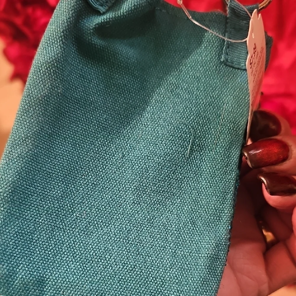 Cherokee NWT Girls Teal Glitter Tech Pouch